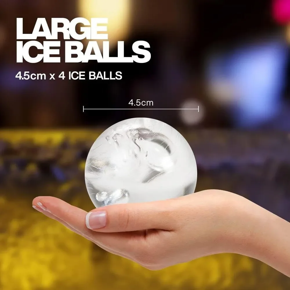 Housewares Solutions Froz Ice Ball Maker – Novelty Food-Grade Silicone Ice Mold